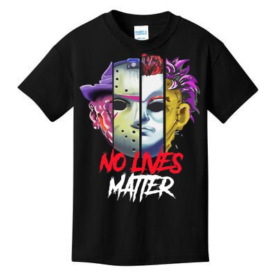 Horror Villains No Lives Matter Kids T-Shirt