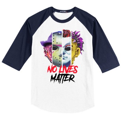 Horror Villains No Lives Matter Baseball Sleeve Shirt