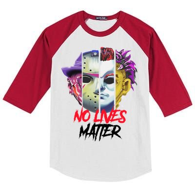 Horror Villains No Lives Matter Kids Colorblock Raglan Jersey