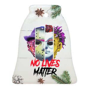 Horror Villains No Lives Matter Ceramic Bell Ornament