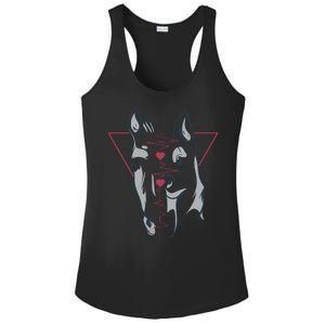 Horse And Dog Heartbeat Ladies PosiCharge Competitor Racerback Tank