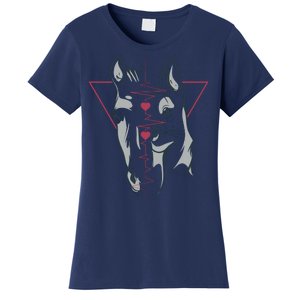 Horse And Dog Heartbeat Women's T-Shirt