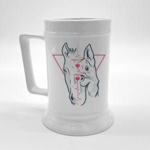 Horse And Dog Heartbeat Beer Stein