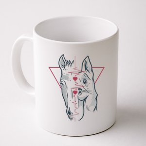 Horse And Dog Heartbeat Coffee Mug