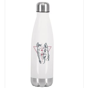 Horse And Dog Heartbeat Stainless Steel Insulated Water Bottle