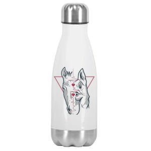 Horse And Dog Heartbeat Stainless Steel Insulated Water Bottle