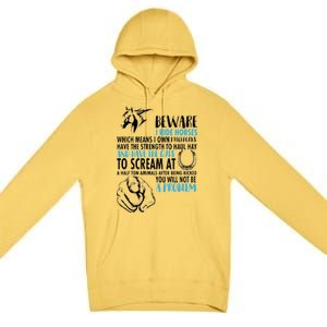 Horse Back Rider Premium Pullover Hoodie