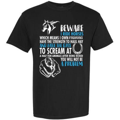 Horse Back Rider Garment-Dyed Heavyweight T-Shirt