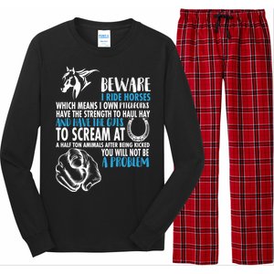 Horse Back Rider Long Sleeve Pajama Set