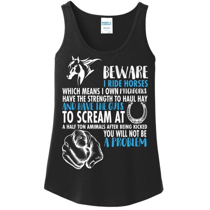 Horse Back Rider Ladies Essential Tank