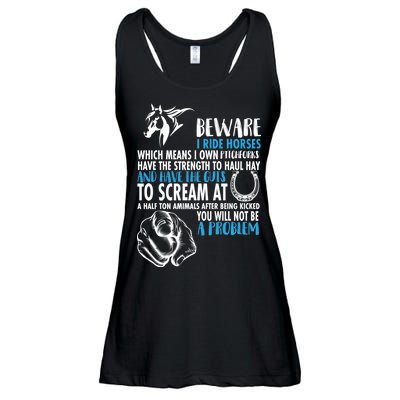 Horse Back Rider Ladies Essential Flowy Tank