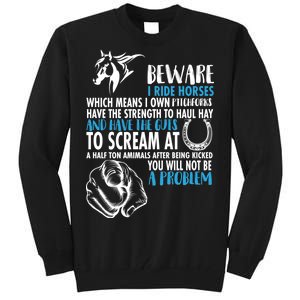 Horse Back Rider Tall Sweatshirt