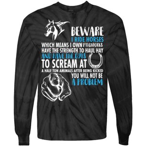 Horse Back Rider Tie-Dye Long Sleeve Shirt