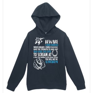 Horse Back Rider Urban Pullover Hoodie