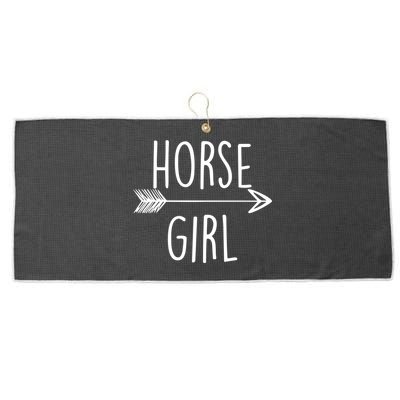 Horse Girl Large Microfiber Waffle Golf Towel