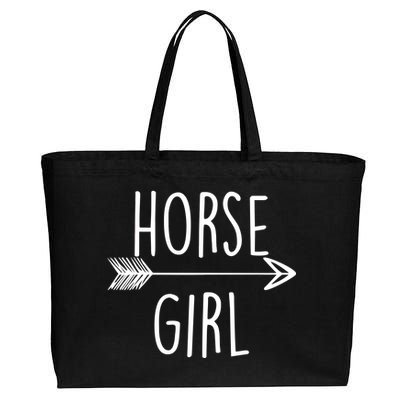 Horse Girl Cotton Canvas Jumbo Tote