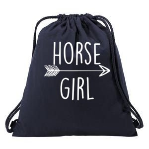 Horse Girl Drawstring Bag