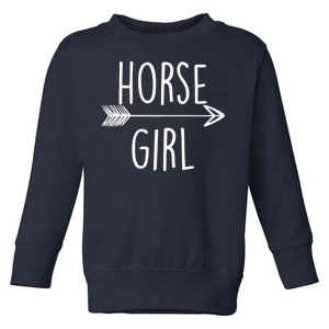 Horse Girl Toddler Sweatshirt