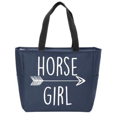 Horse Girl Zip Tote Bag