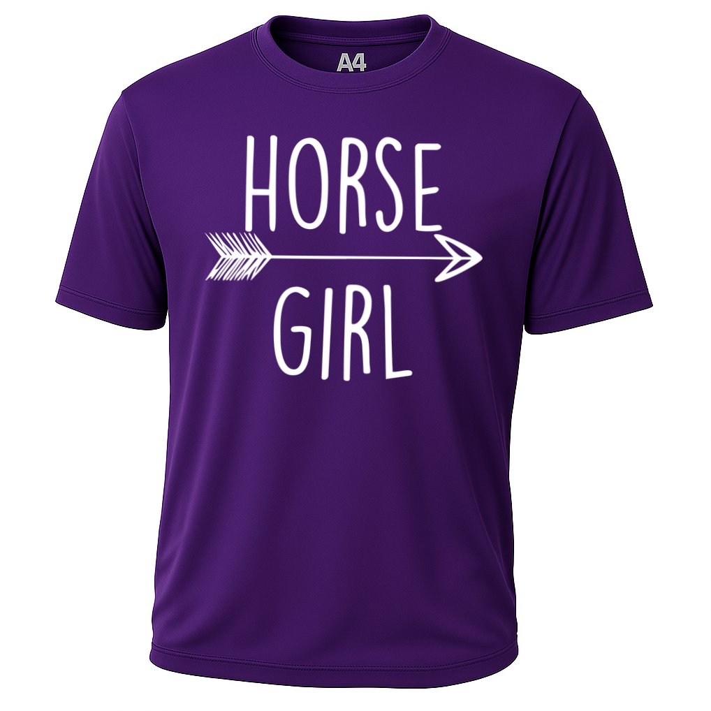 Horse Girl Cooling Performance Crew T-Shirt