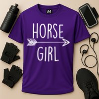 Horse Girl Cooling Performance Crew T-Shirt