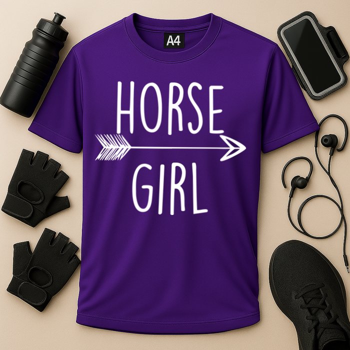 Horse Girl Cooling Performance Crew T-Shirt