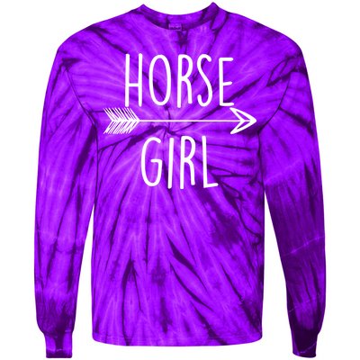 Horse Girl Tie-Dye Long Sleeve Shirt