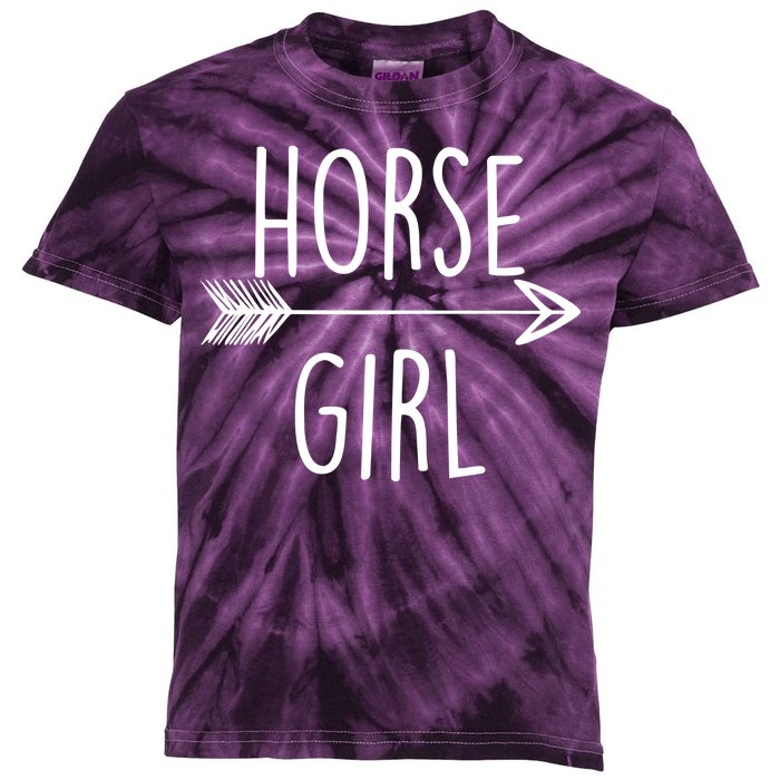 Horse Girl Kids Tie-Dye T-Shirt