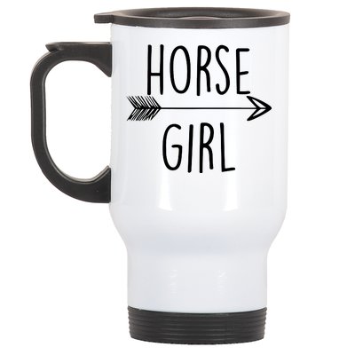 Horse Girl Stainless Steel Travel Mug