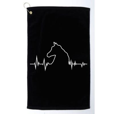 Horse Heart Beat Golf Towel