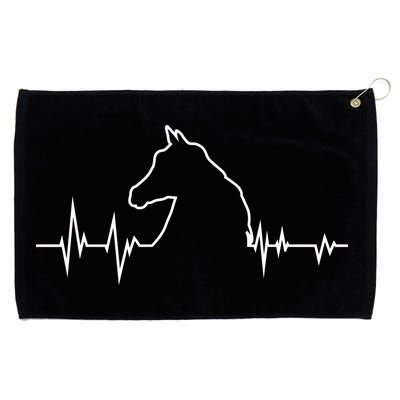 Horse Heart Beat Grommeted Golf Towel