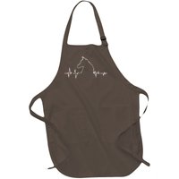 Horse Heart Beat Full-Length Apron With Pockets