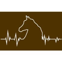 Horse Heart Beat Bumper Sticker