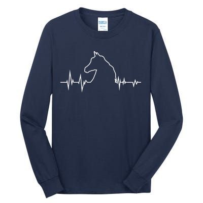 Horse Heart Beat Tall Long Sleeve T-Shirt