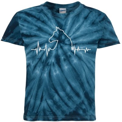 Horse Heart Beat Kids Tie-Dye T-Shirt