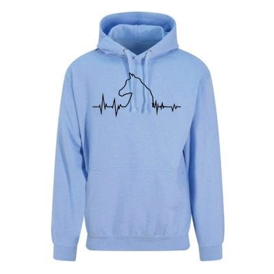 Horse Heart Beat Unisex Surf Hoodie