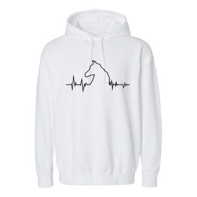 Horse Heart Beat Garment-Dyed Fleece Hoodie