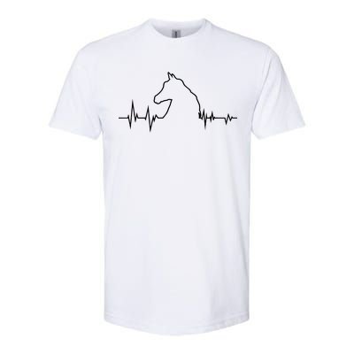 Horse Heart Beat Softstyle CVC T-Shirt