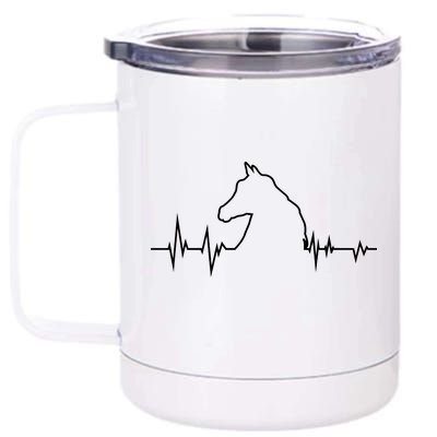 Horse Heart Beat 12 oz Stainless Steel Tumbler Cup