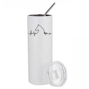 Horse Heart Beat Stainless Steel Tumbler