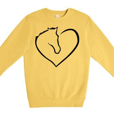 Horse Heart Logo Premium Crewneck Sweatshirt