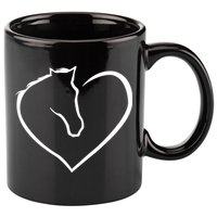 Horse Heart Logo 11oz C Handle Ceramic Mug