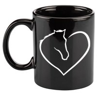 Horse Heart Logo 11oz C Handle Ceramic Mug