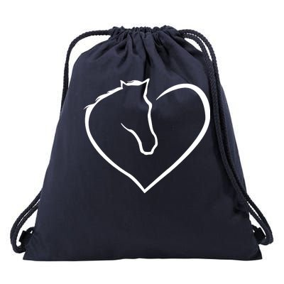 Horse Heart Logo Drawstring Bag