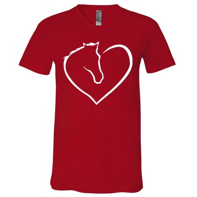 Horse Heart Logo V-Neck T-Shirt