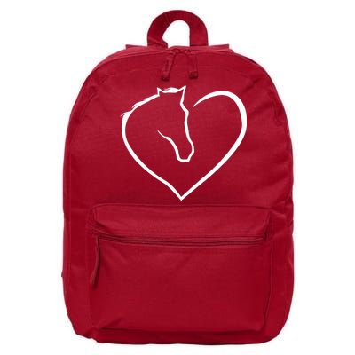 Horse Heart Logo 16 in Basic Backpack