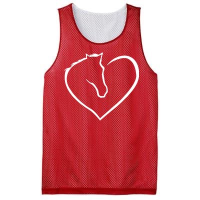 Horse Heart Logo Mesh Reversible Basketball Jersey Tank