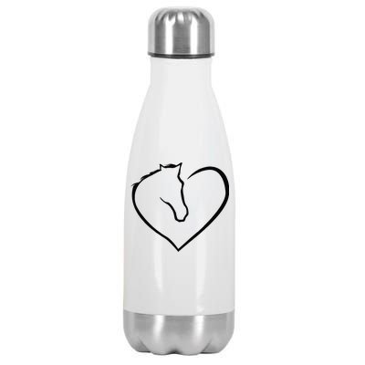 Horse Heart Logo Stainless Steel Insulated Water Bottle