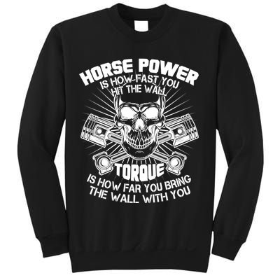 Horse Power Torque Skull Sweatshirt
