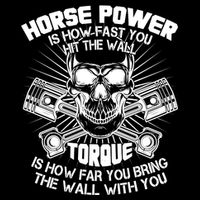 Horse Power Torque Skull Visor